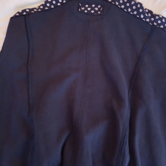 Free People Oversized Slouchy Heritage Track Jacket Floral Pattern Contrast Line - Picture 3 of 7